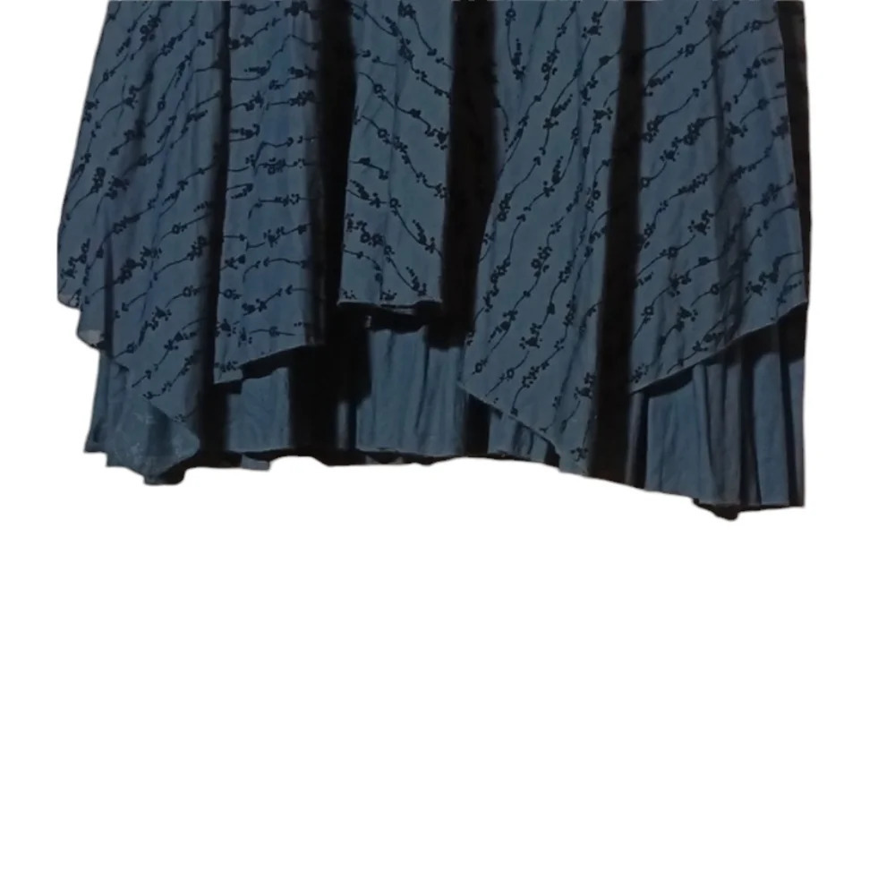 Dolcezza dark romantic goth tiered black witchy whimsigoth handkerchief hem  M - Picture 8 of 16